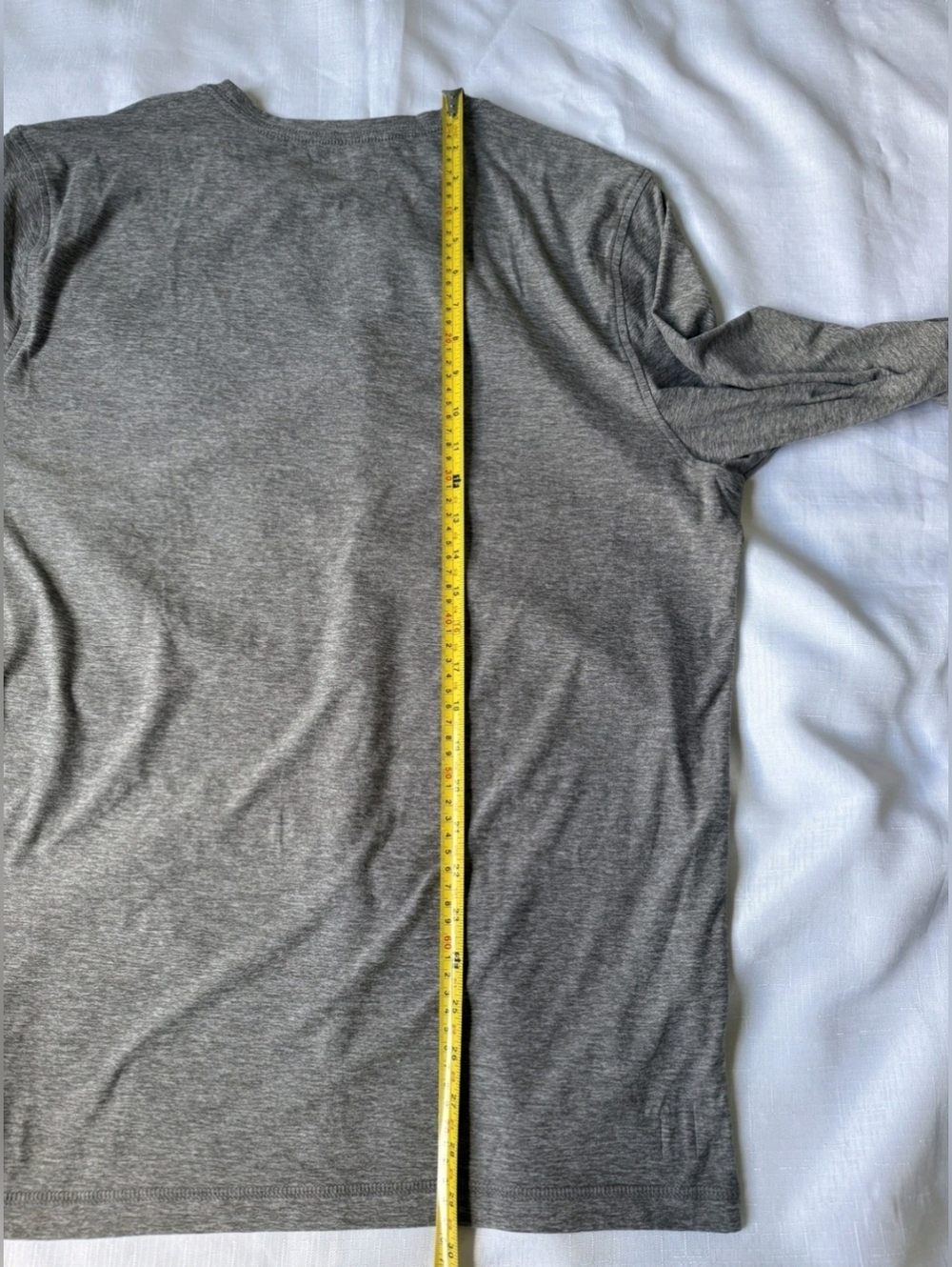 Vuori Strato Tech Long Sleeve Tee Men’s Large Heather Gray UltraSoftPerformance - Picture 6 of 7